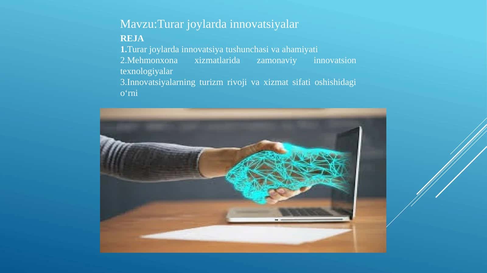 Turar joylarda innovatsiyalar