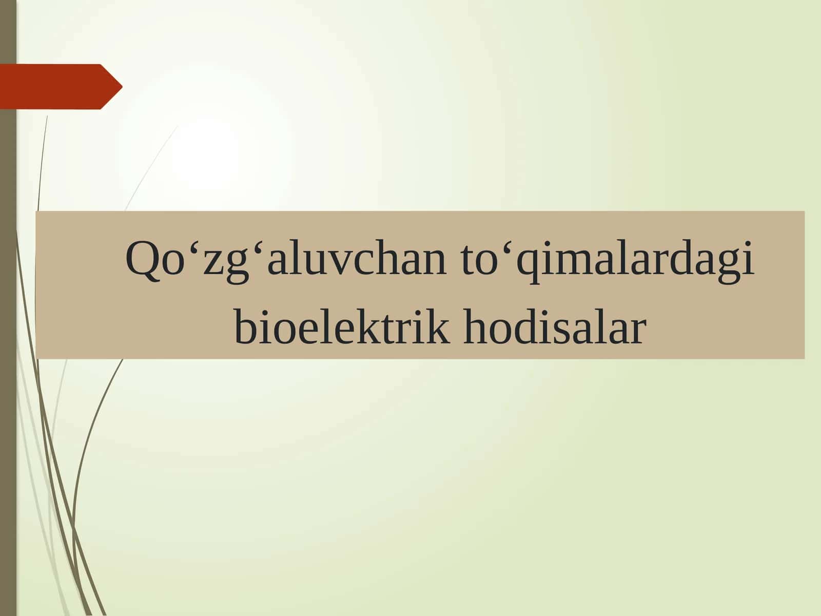 Qо‘zg‘aluvchantо‘qimalardagi