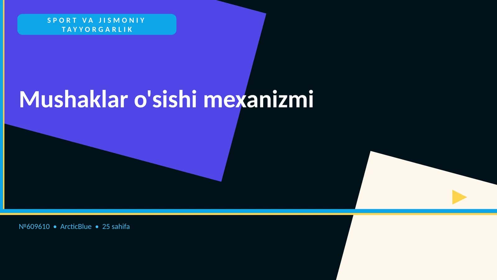 Mushaklar o'sishi mexanizmi