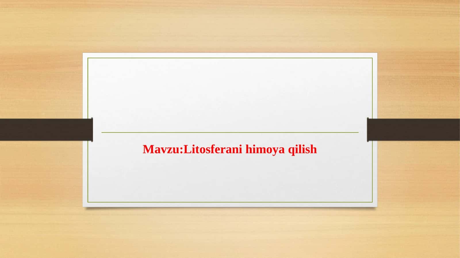 Litosferan himoya qilish