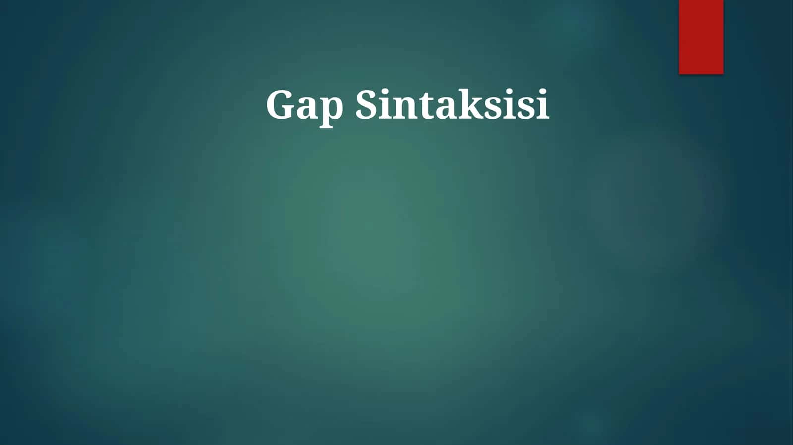 Gap Sintaksisi