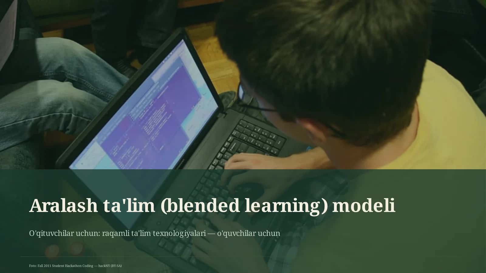 Aralash ta'lim (blended learning) modeli