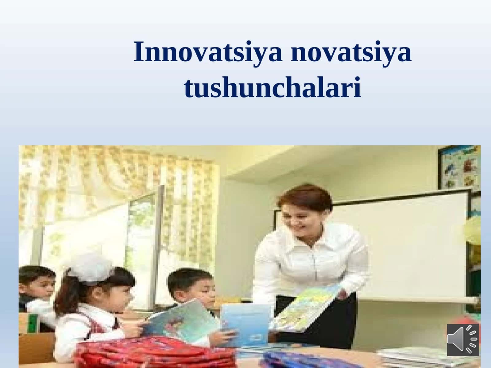Innovatsiya novatsiya tushunchalari
