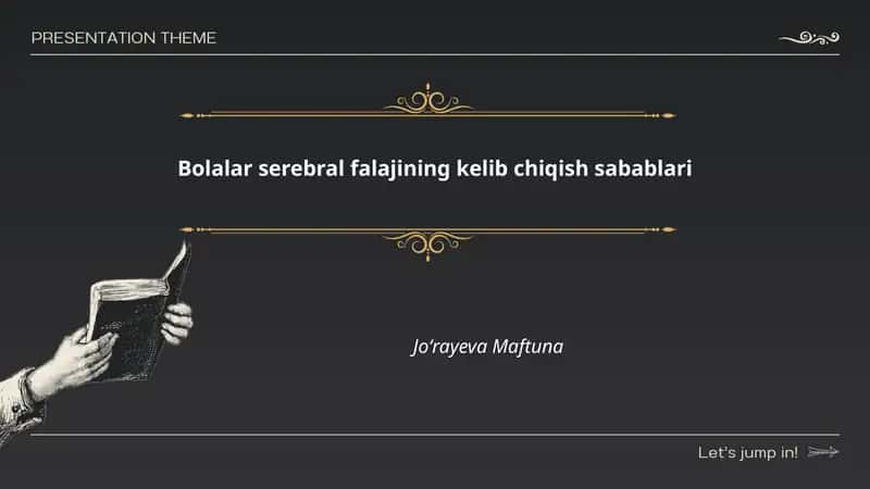 Bolalar serebral falajining kelib chiqish sabablari