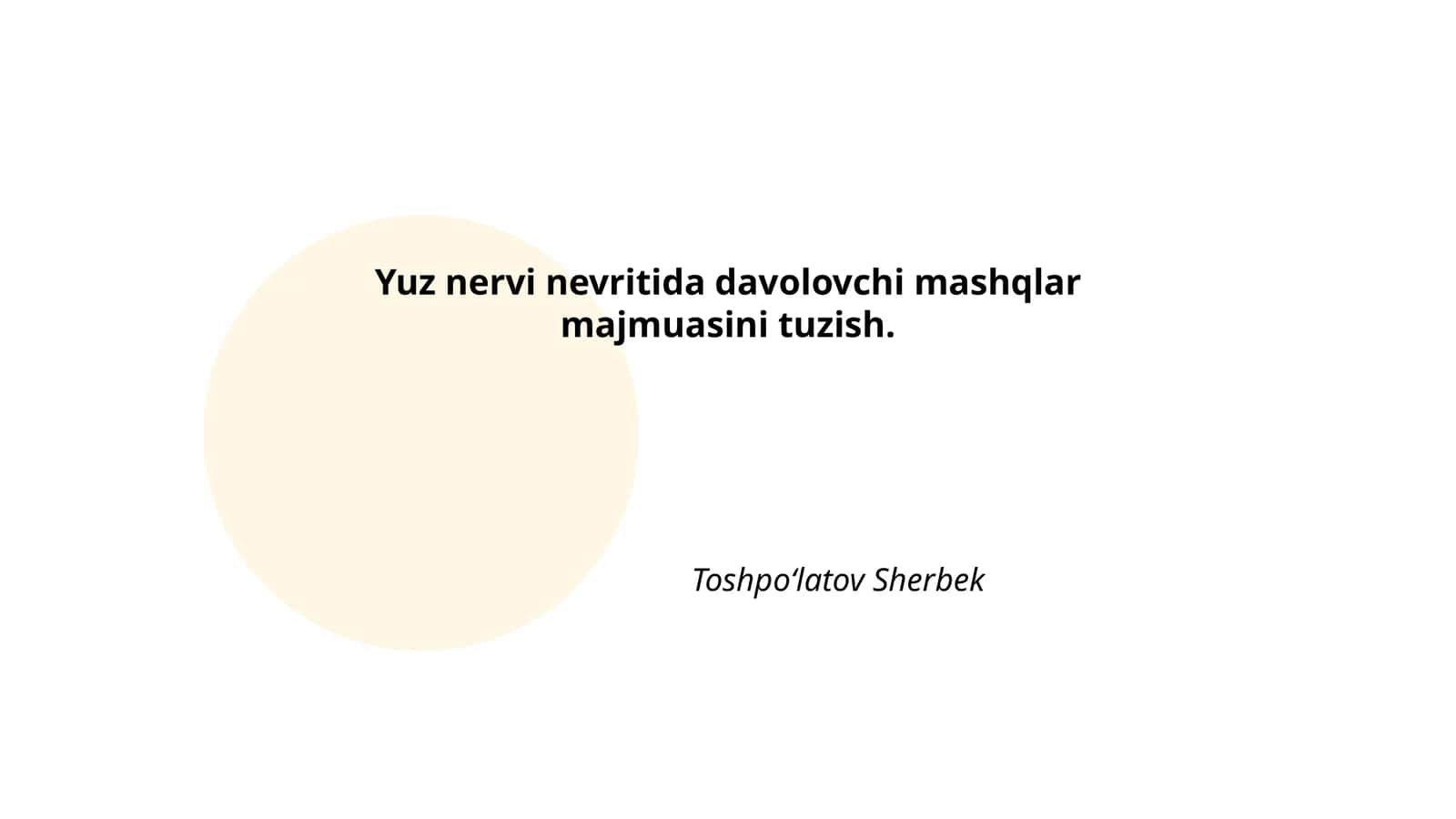 Neyrologik mushaklarni mustahkamlash