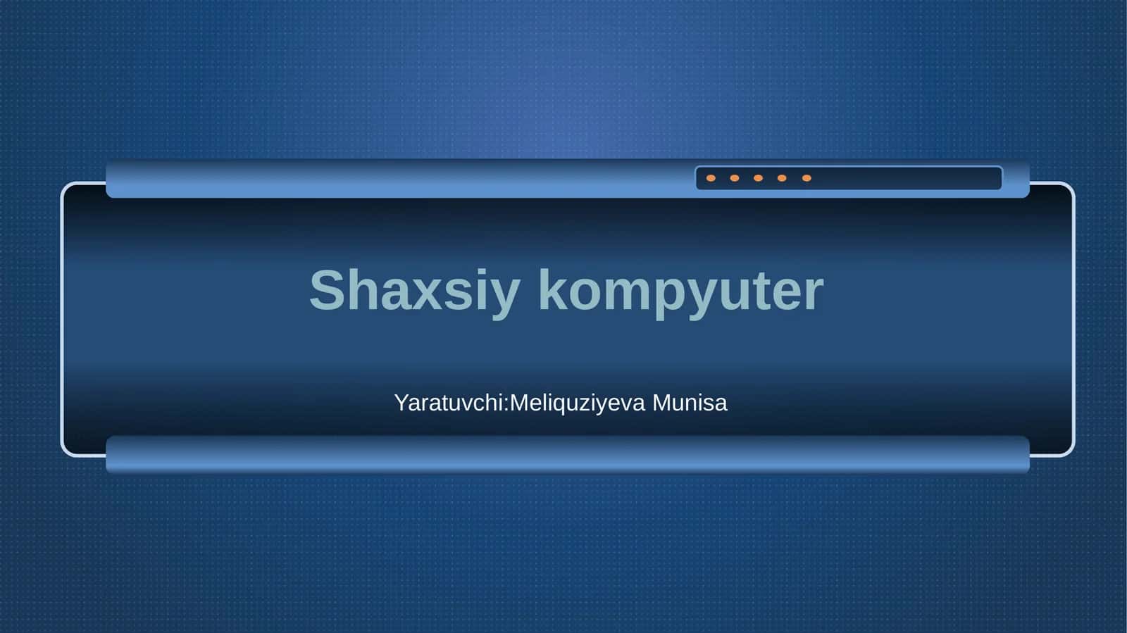 Shaxsiy kompyuter