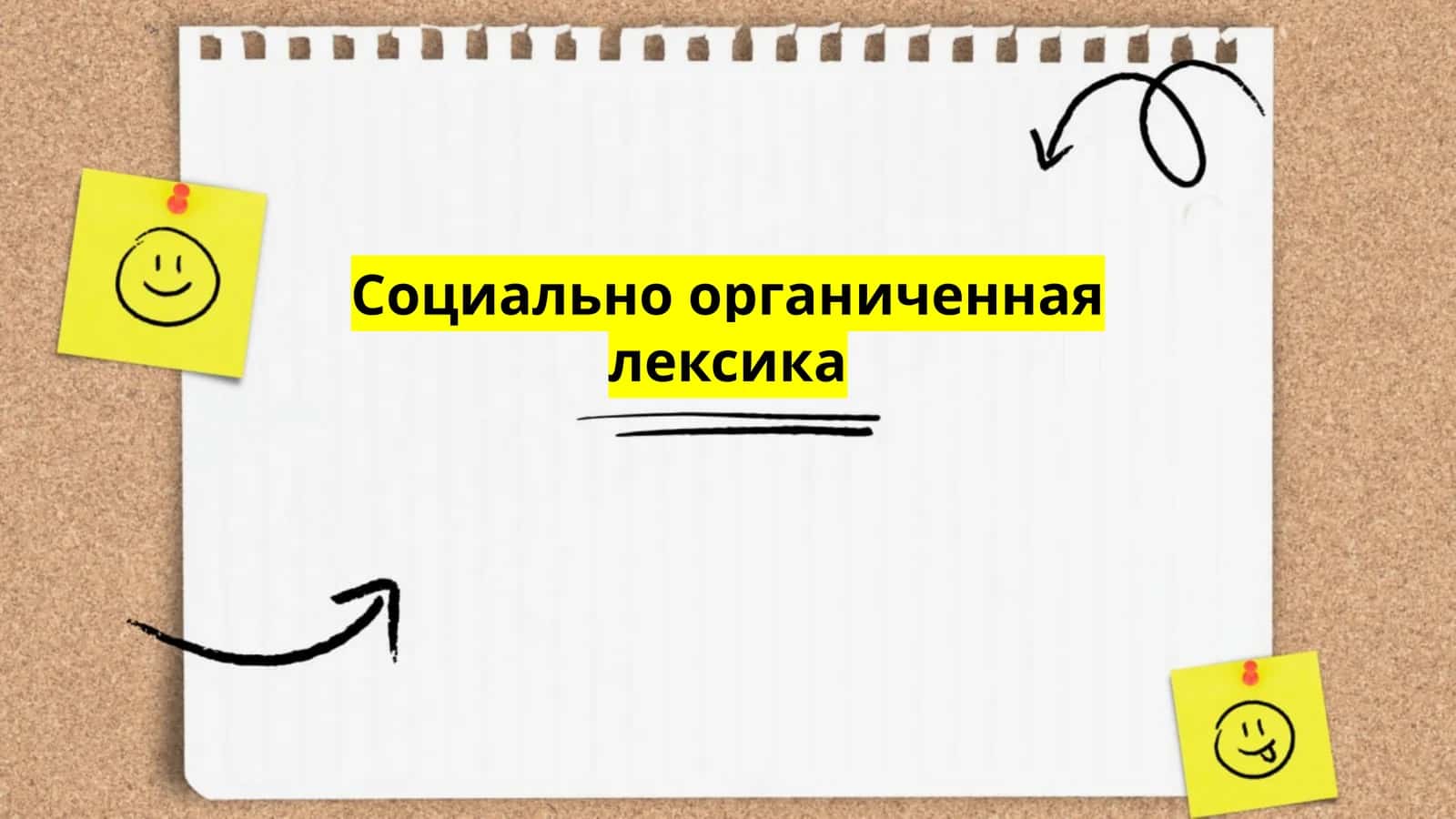 Социально органиченная лексика