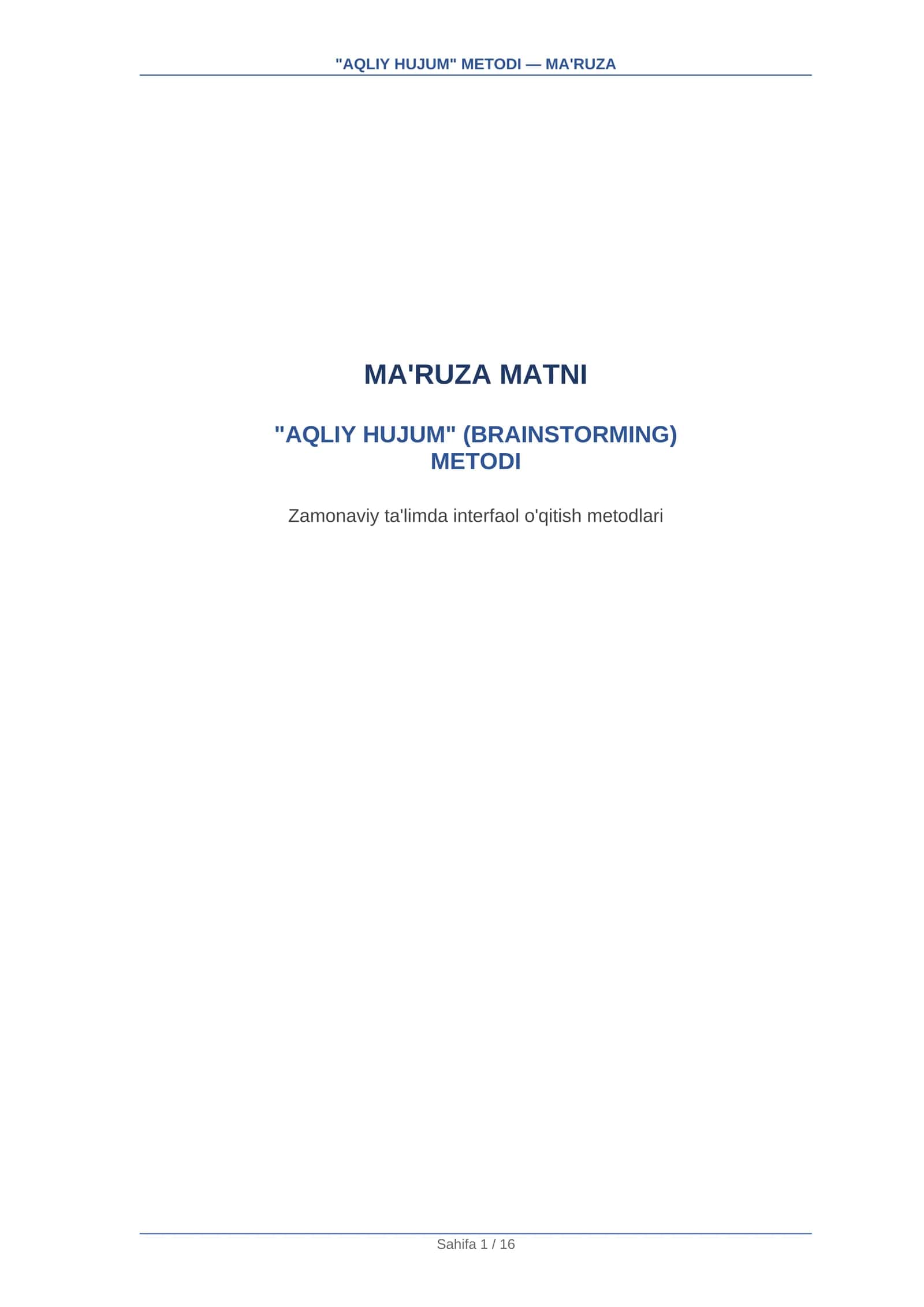 Aqliy_Hujum metoda haqida ma'lumot