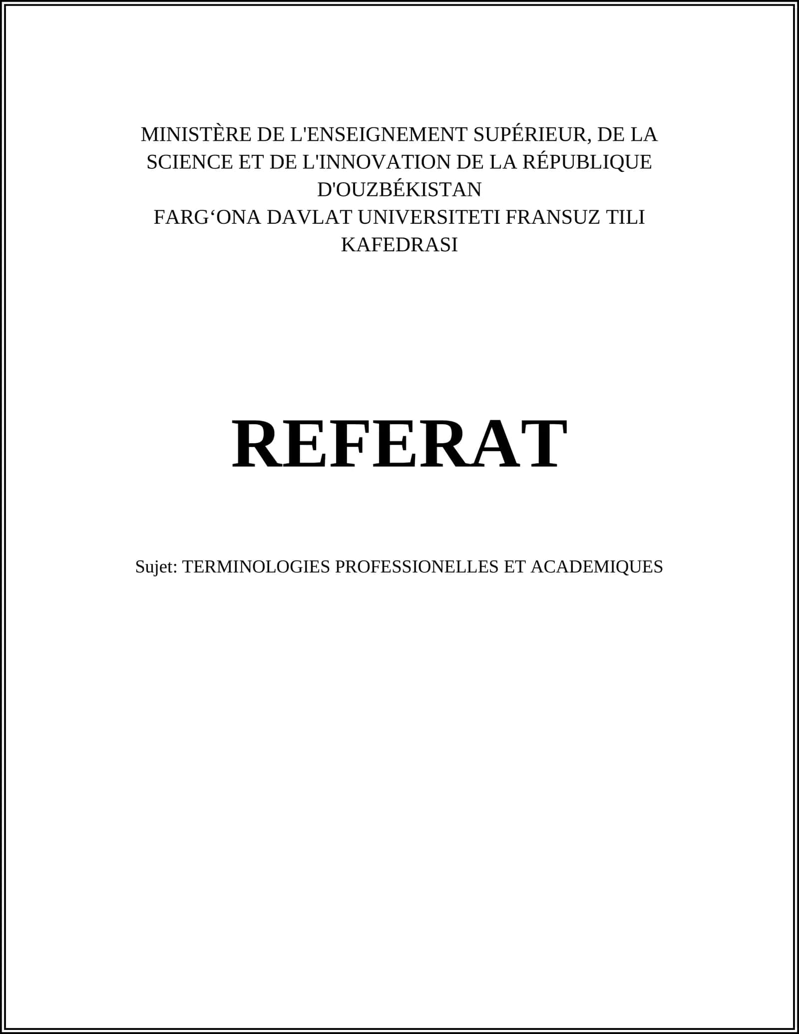 Terminologies médicales en langue française