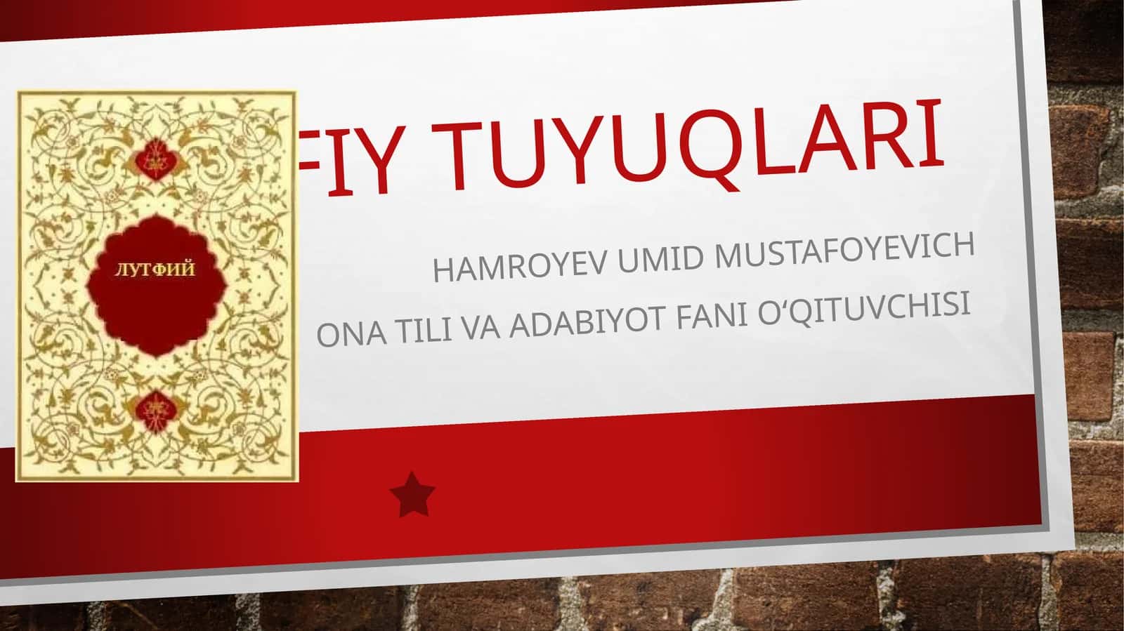 TUYUQLAR «DOG'I BOR» TAJNISLI TUYUQ