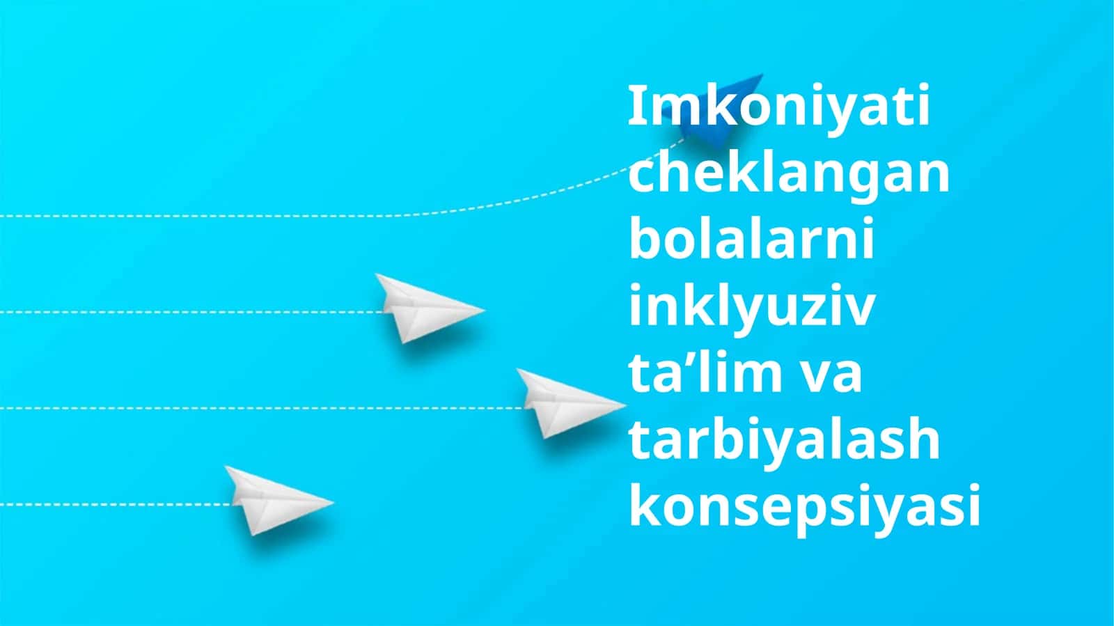 Imkoniyati cheklangan bolalarni inklyuziv ta’lim va tarbiyalash konsepsiyasi