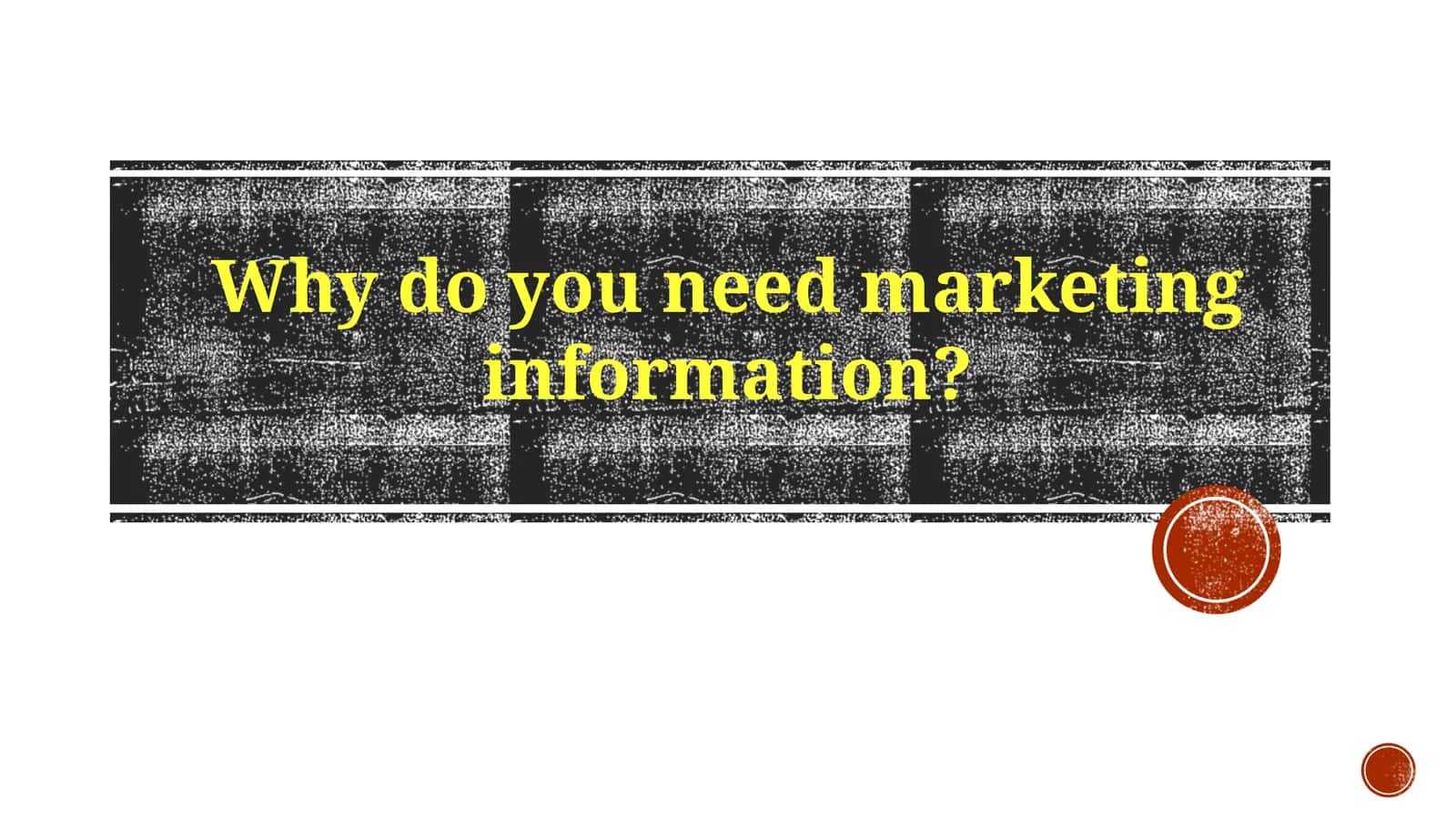 Marketing Information