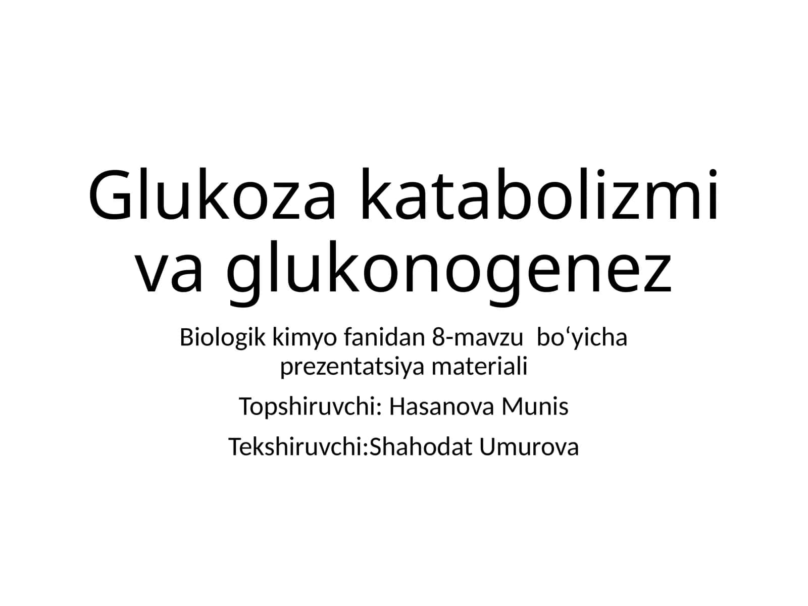 Glukozakatabolizmivaglukonogenez