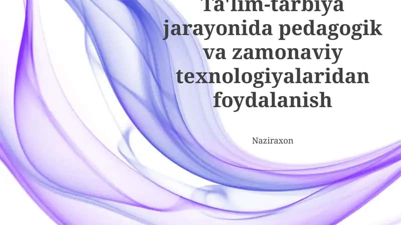 Ta'limda dasturiy ta’minot