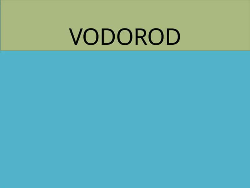 vodorod
