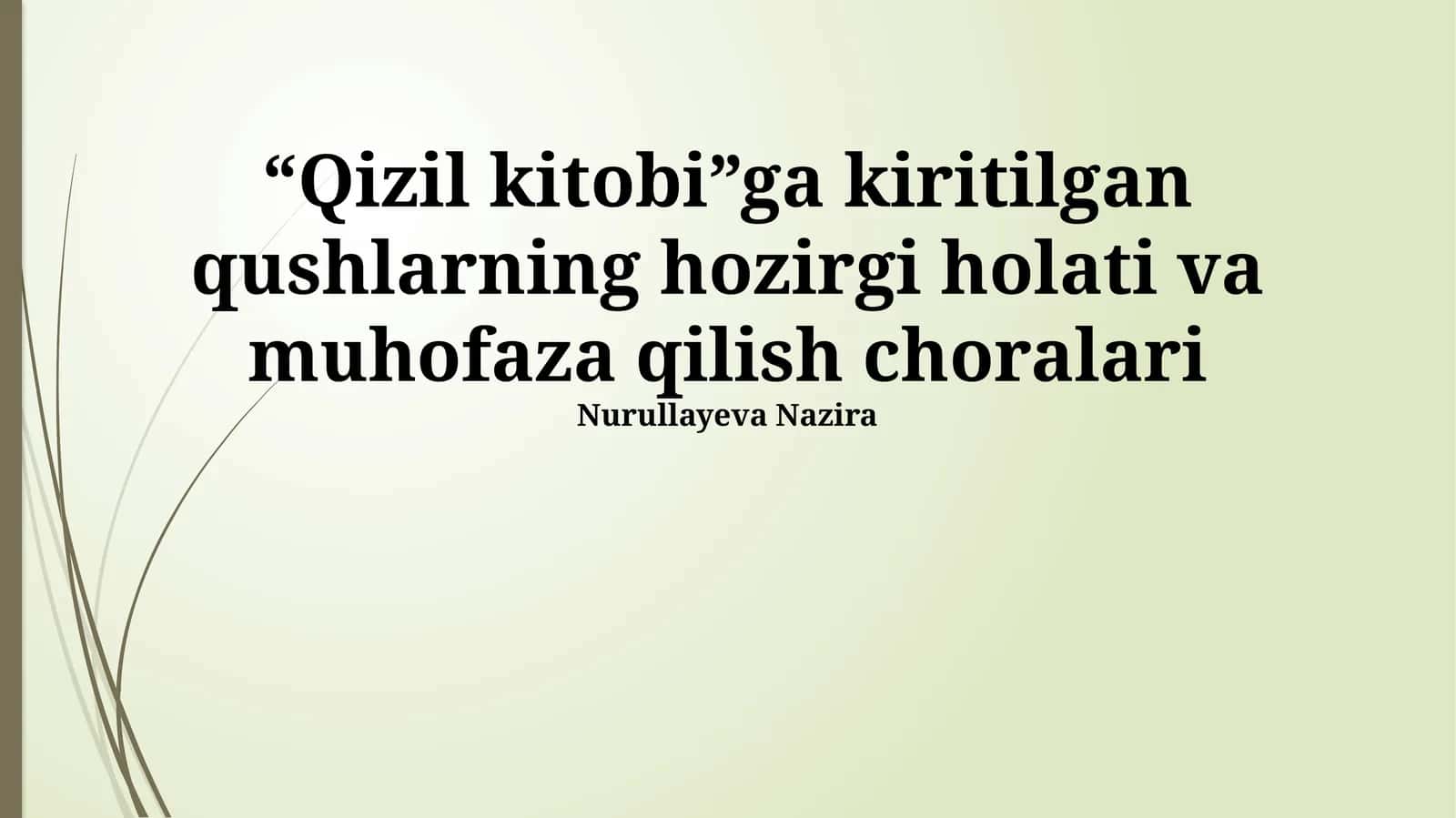 O‘zbekiston Qizil kitobi