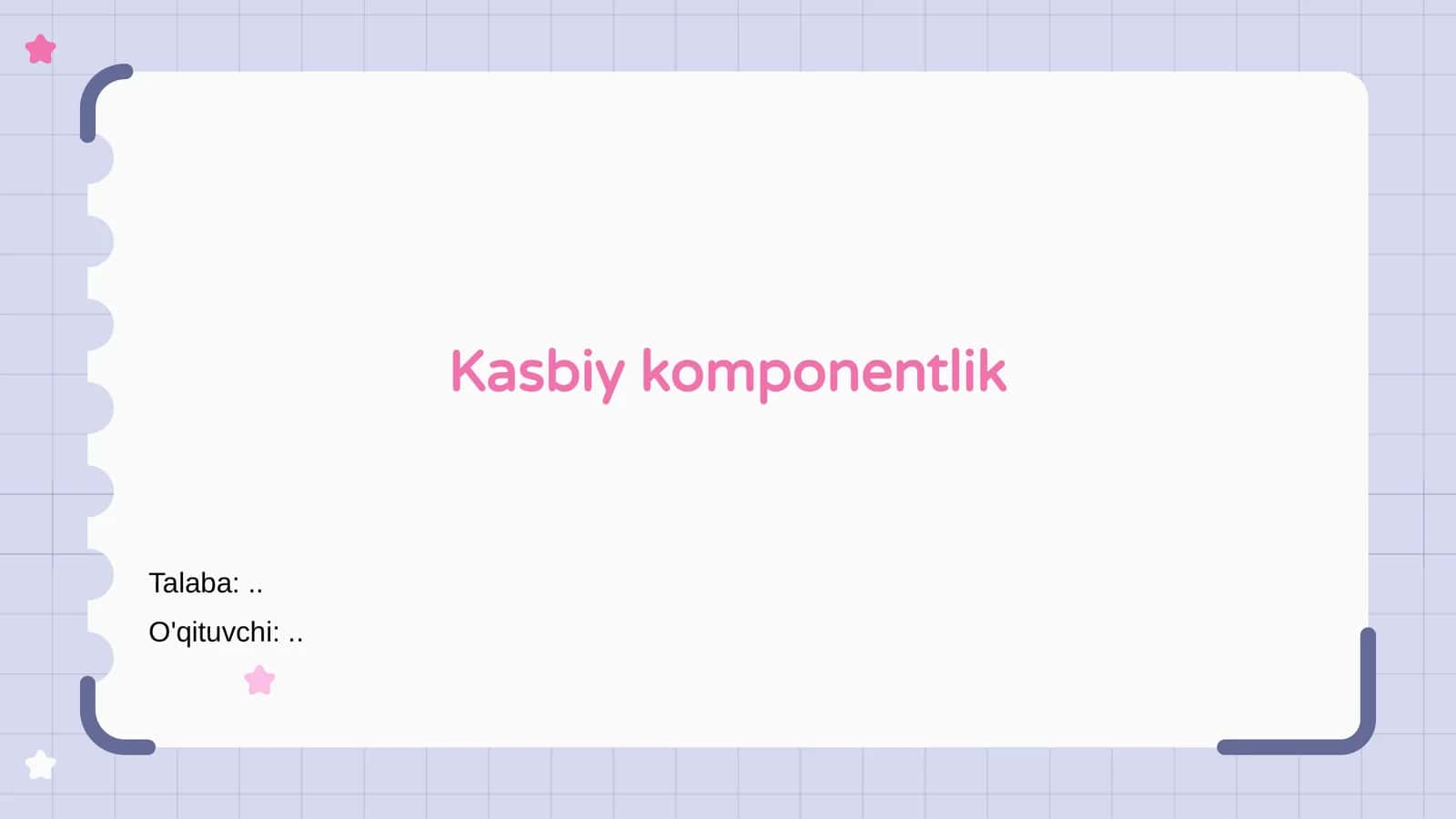 Kasbiy komponentlik