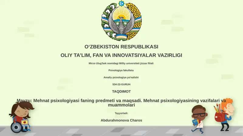 Mehnat psixologiyasi