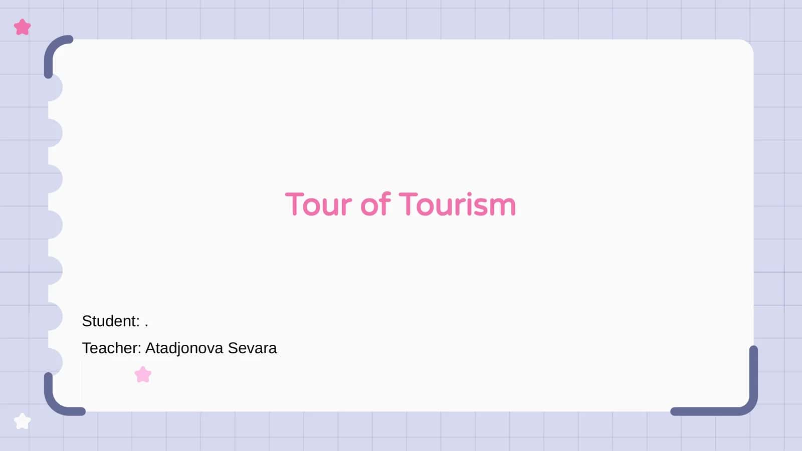 Tour of Tourism