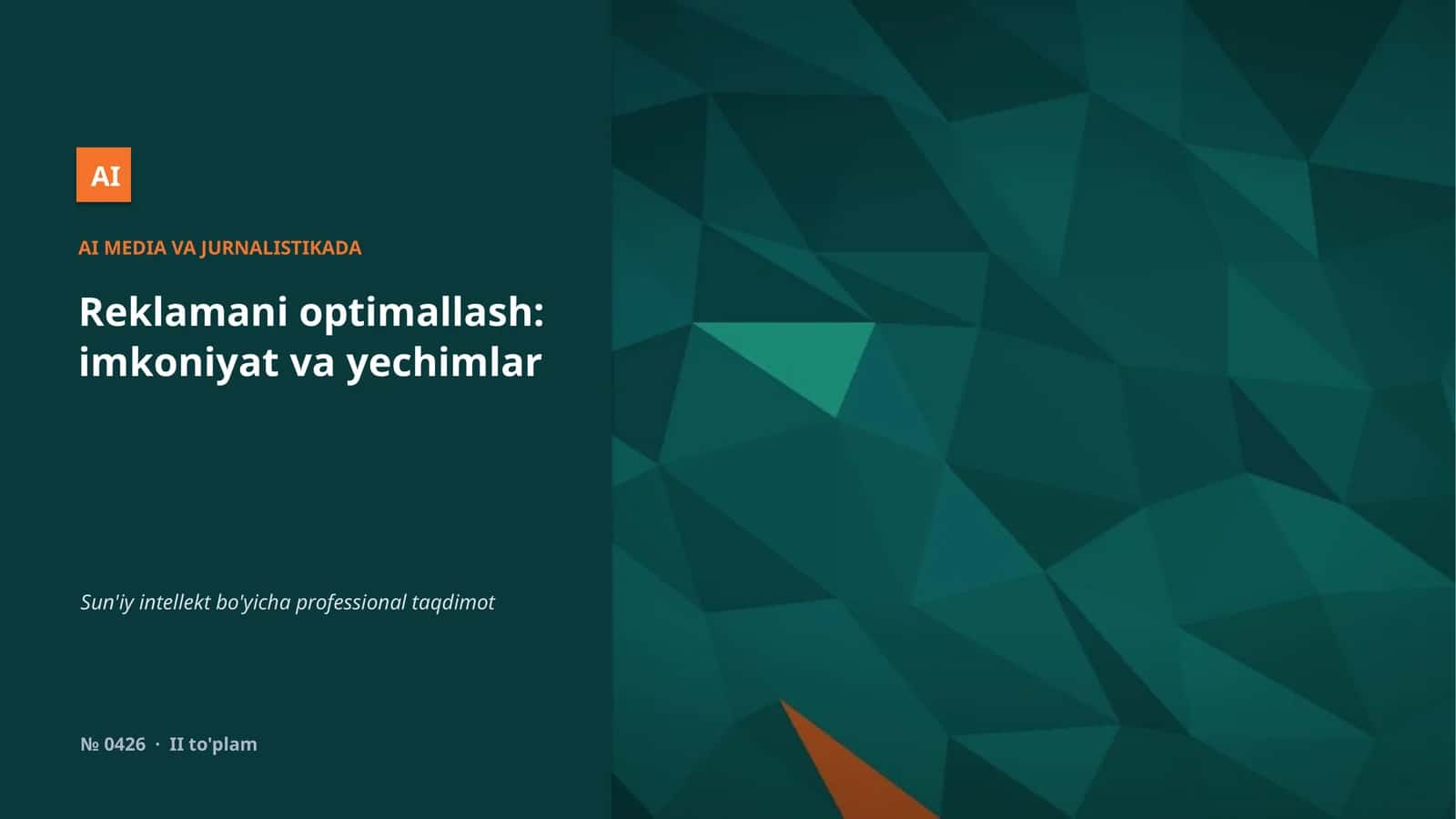 AI MEDIA VA JURNALISTIKADA