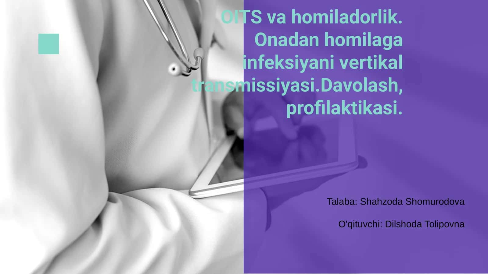 OITS va homiladorlik
