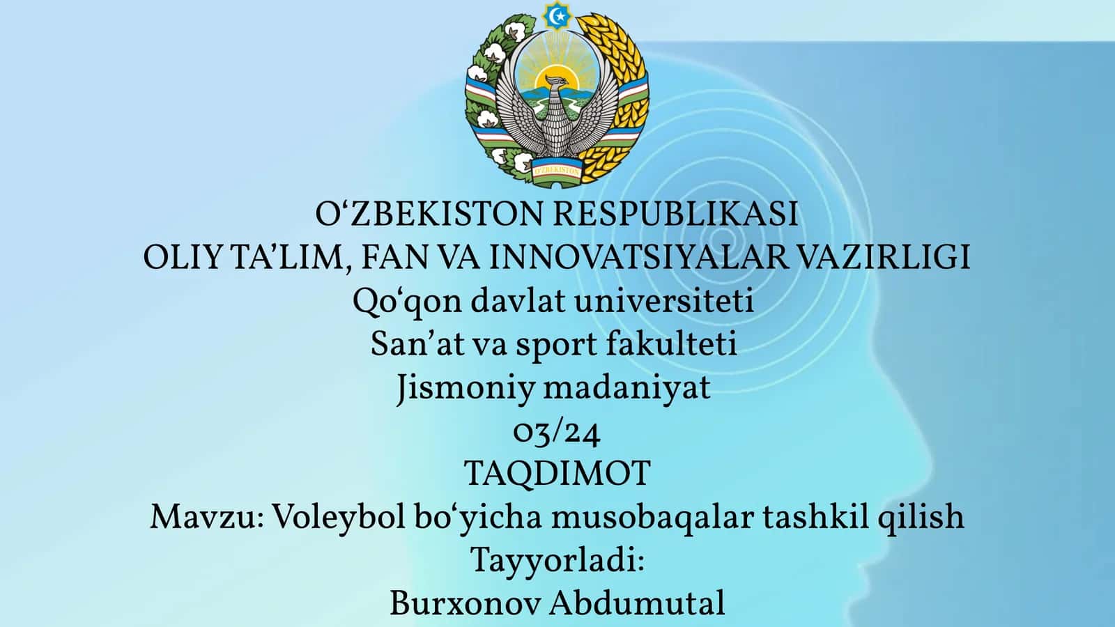 Voleybol boʻyicha musobaqalar tashkil qilish