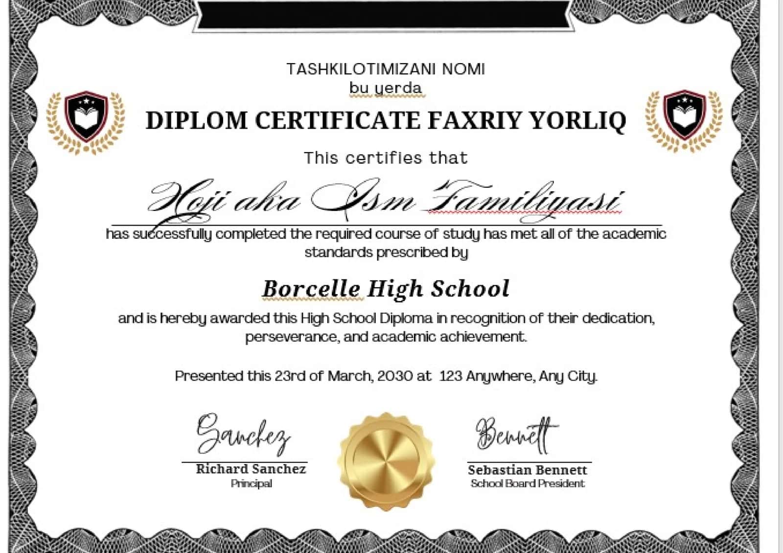 FAXRIY YORLIQ