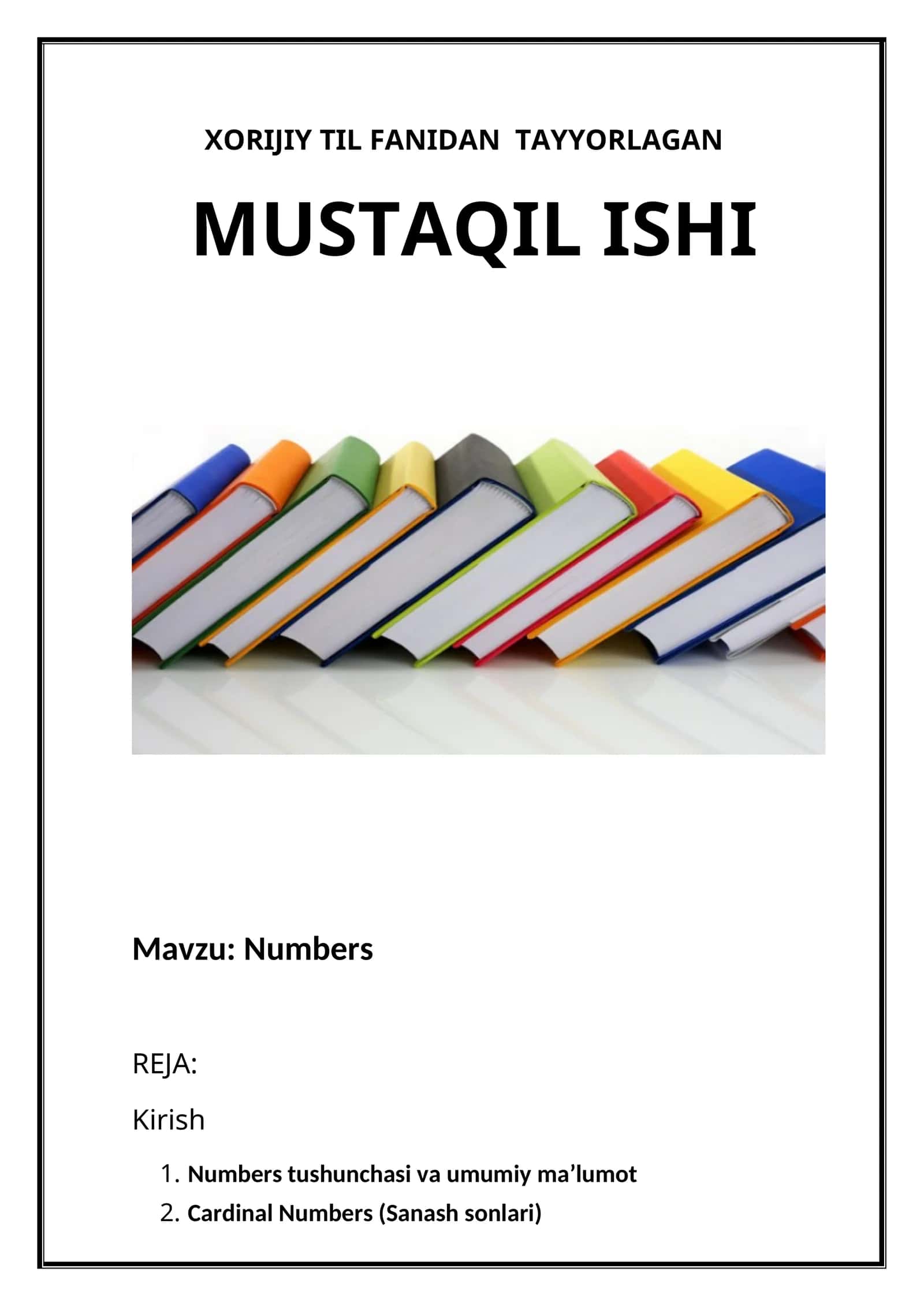 MUSTAQIL ISHI