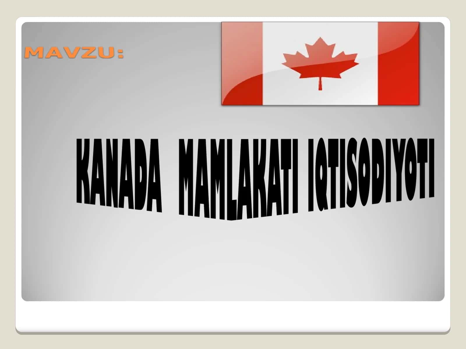 Kanada iqtisodiyoti