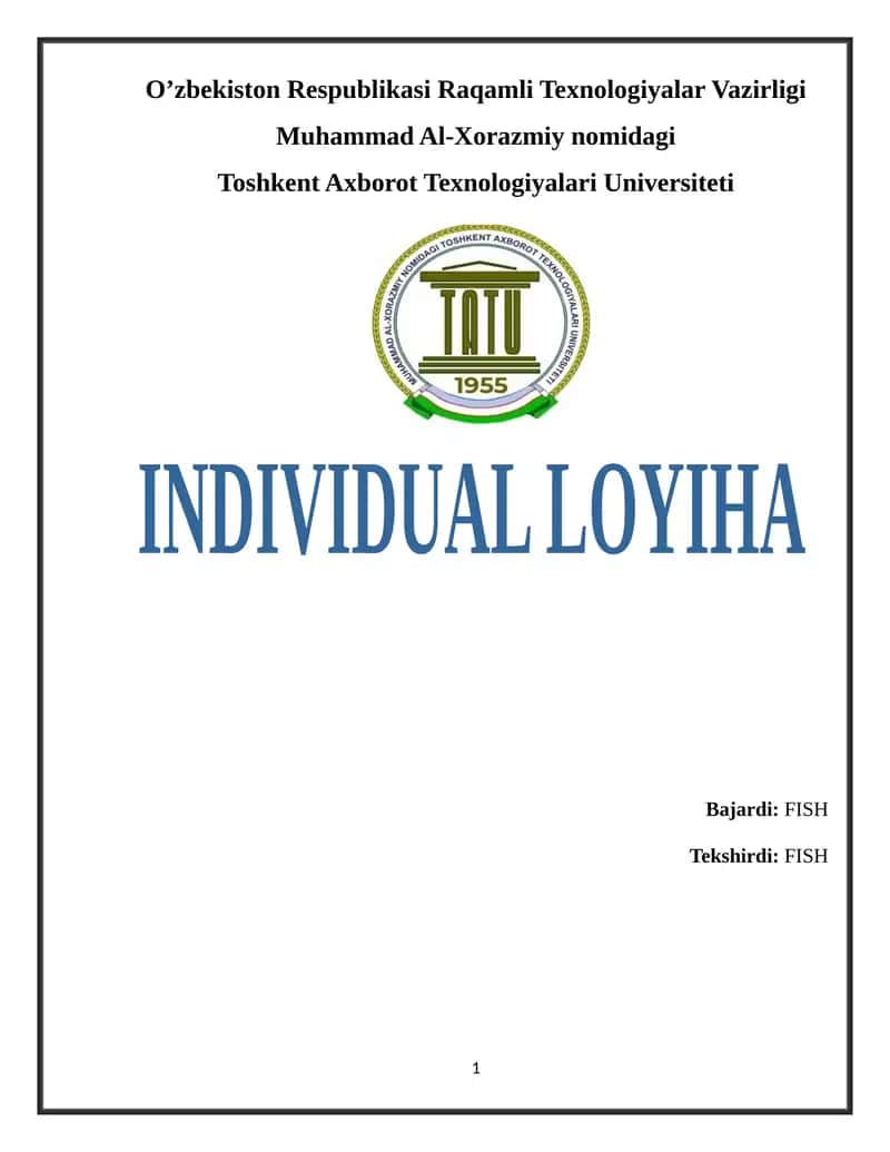 INDIVIDUAL LOYIHA 14-variant