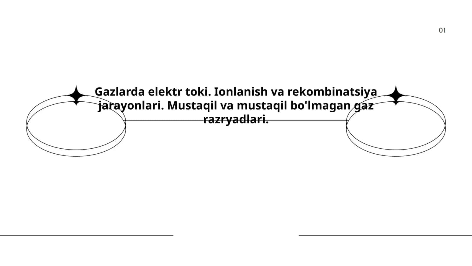 Gazlarda elektr toki. Ionlanish va rekombinatsiya jarayonlari