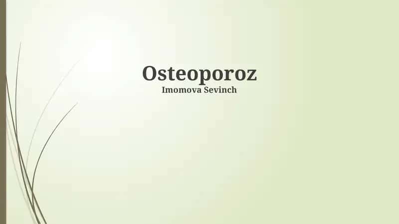 Osteoporoz