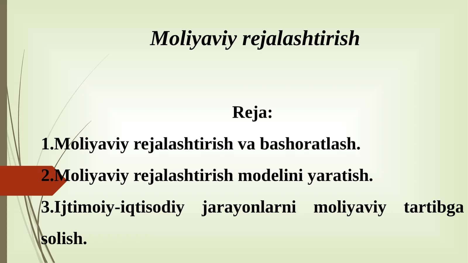 Moliyaviy rejalashtirish