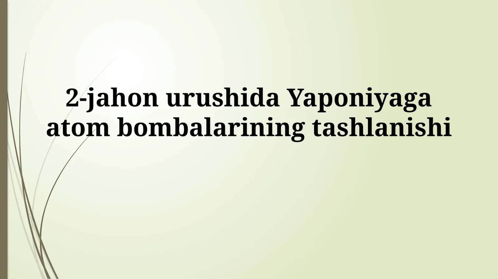 Nagasakidan keyingi voqealar