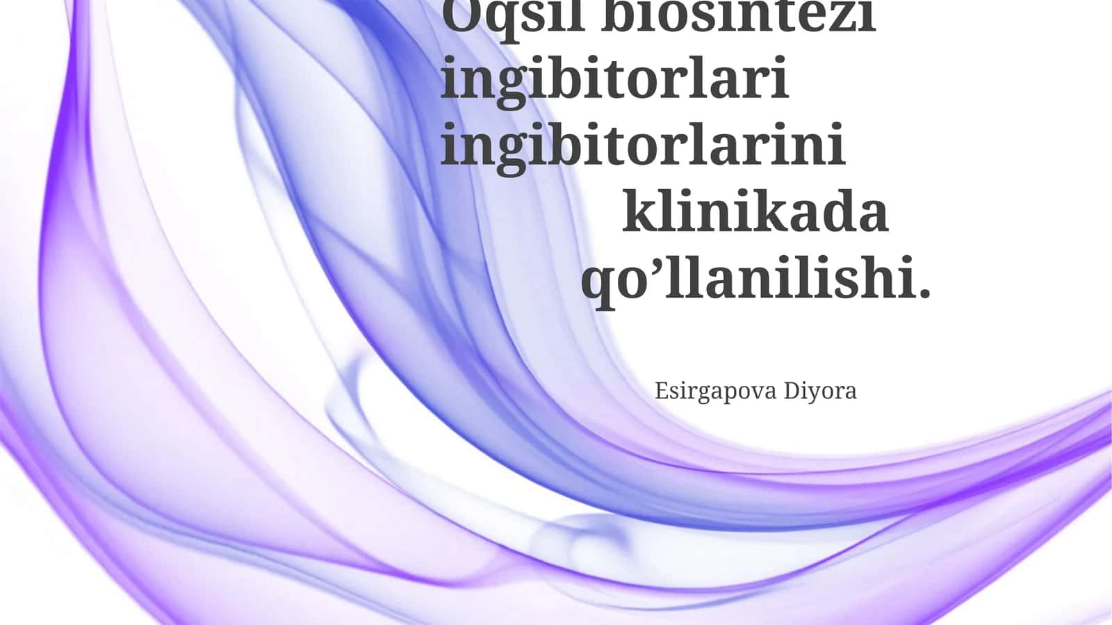 Oqsil Biosintezi Ingibitorlari