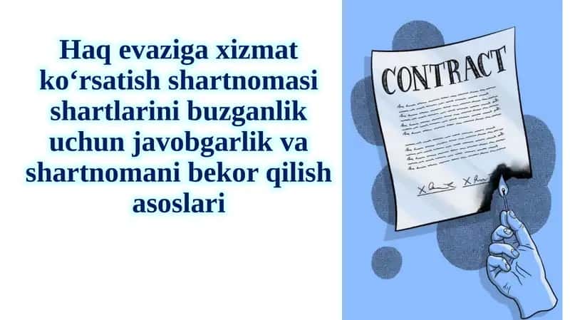 Haqevazi gaxizmat ko‘rsatish shartnomasi