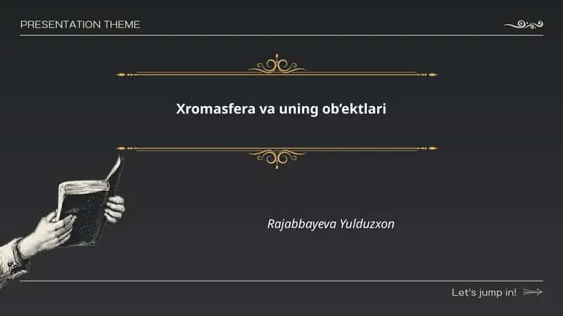 Xromasfera va uning ob’ektlari