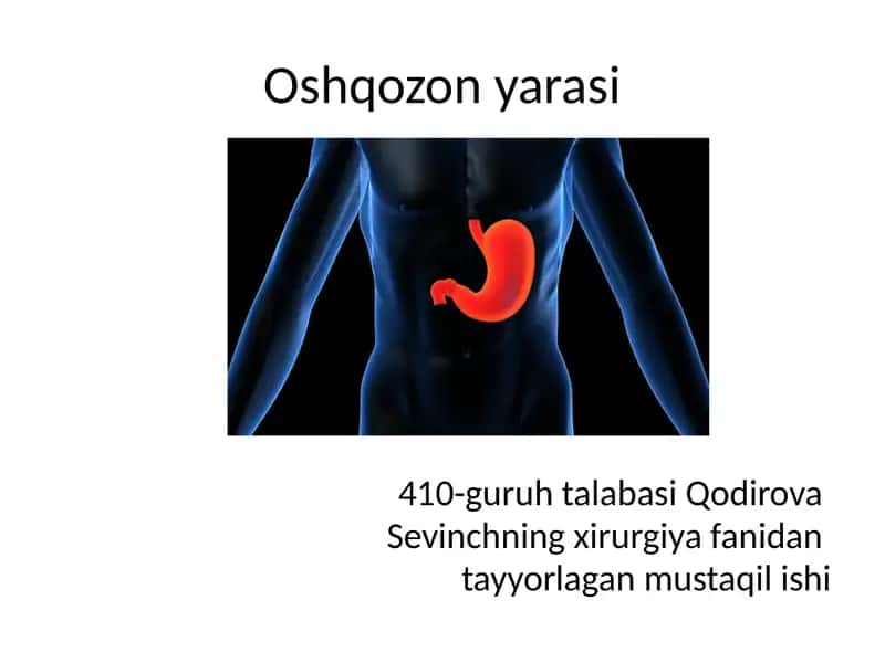 Oshqozon yarasi