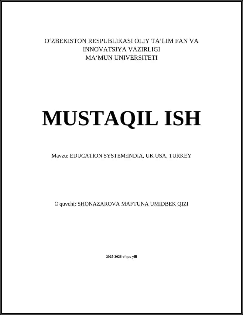 Ta'lim tizimi