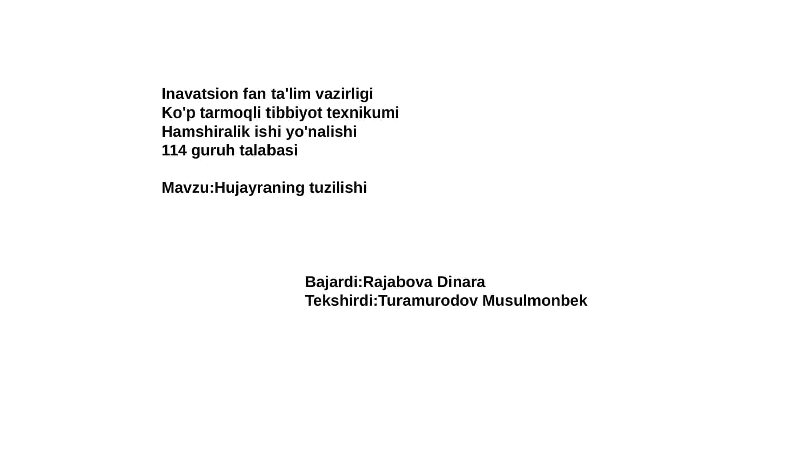 Inavatsion fan ta'lim vazirligi