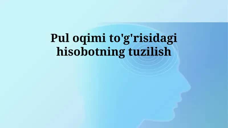 Pul oqimi to'g'risidagi hisobotning tuzilish