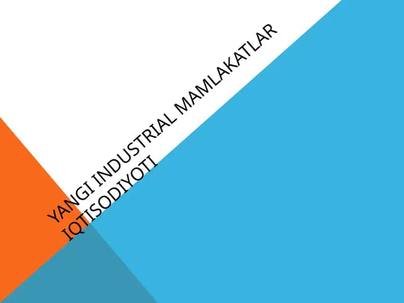 Yangi industrial mamlakatlariqtisodiyoti