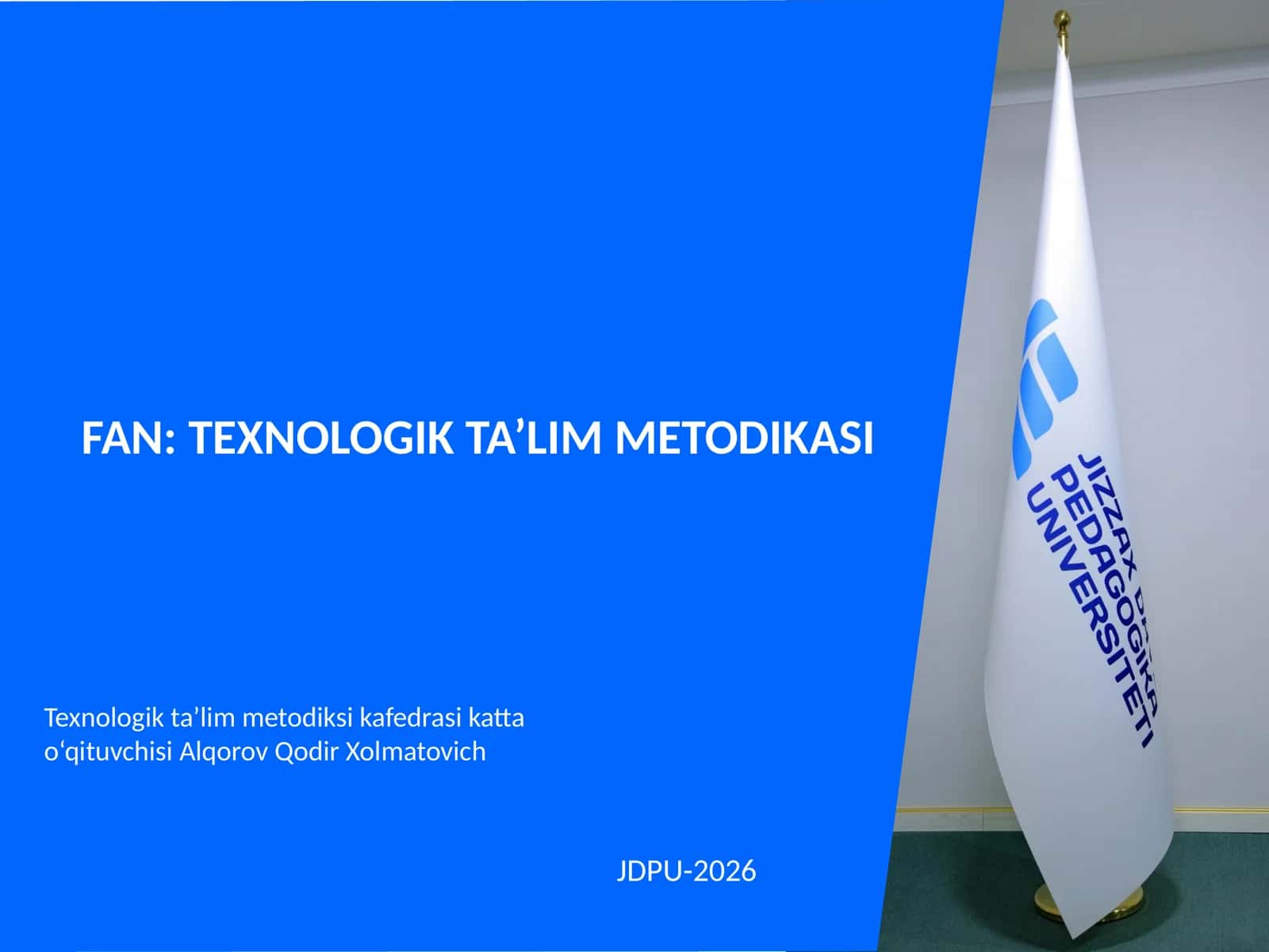 TEXNOLOGIYA FANIDA BAHOLASH MEZONLARI