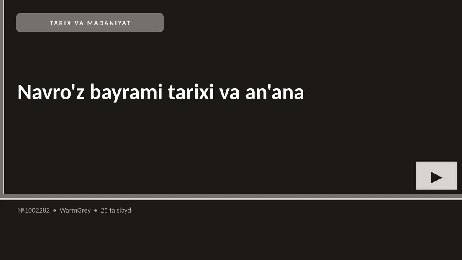 Navro'z bayrami tarixi va an'ana