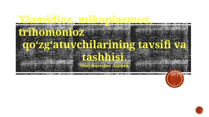 Mikoplazma qo'zg'atuvchilarining tavsifi va diagnostikasi