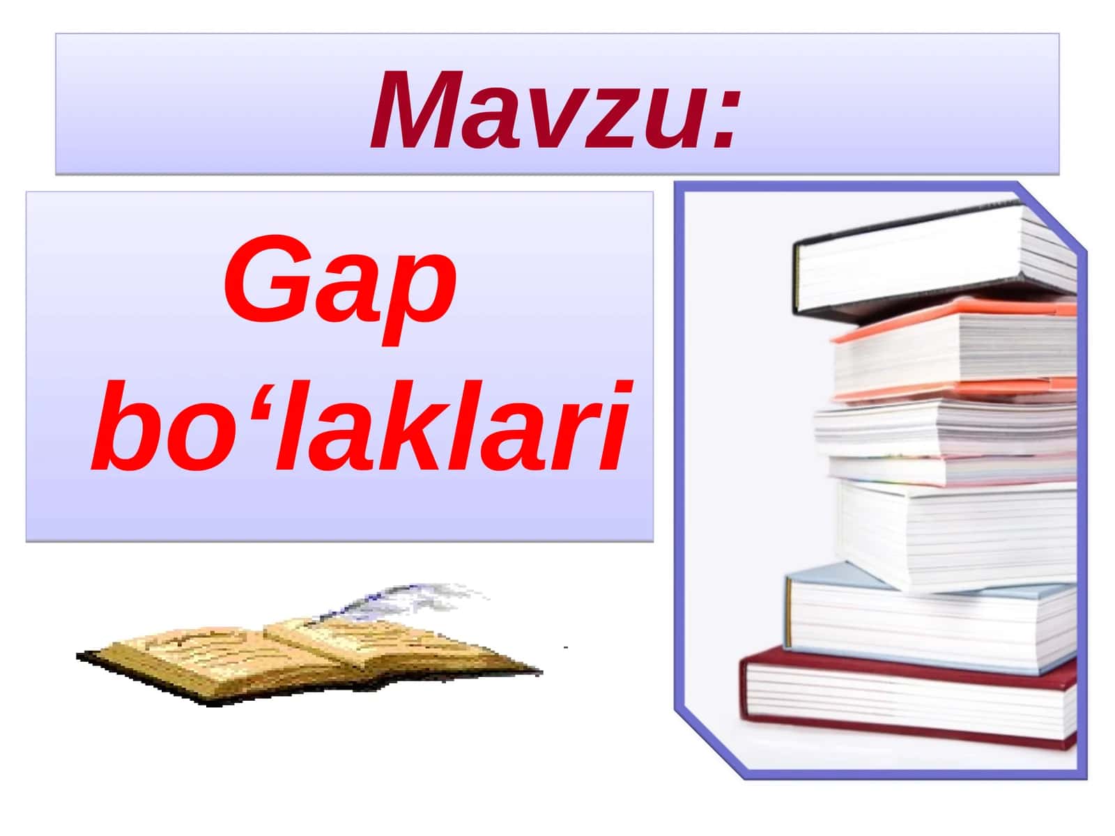 Gap bo‘laklari