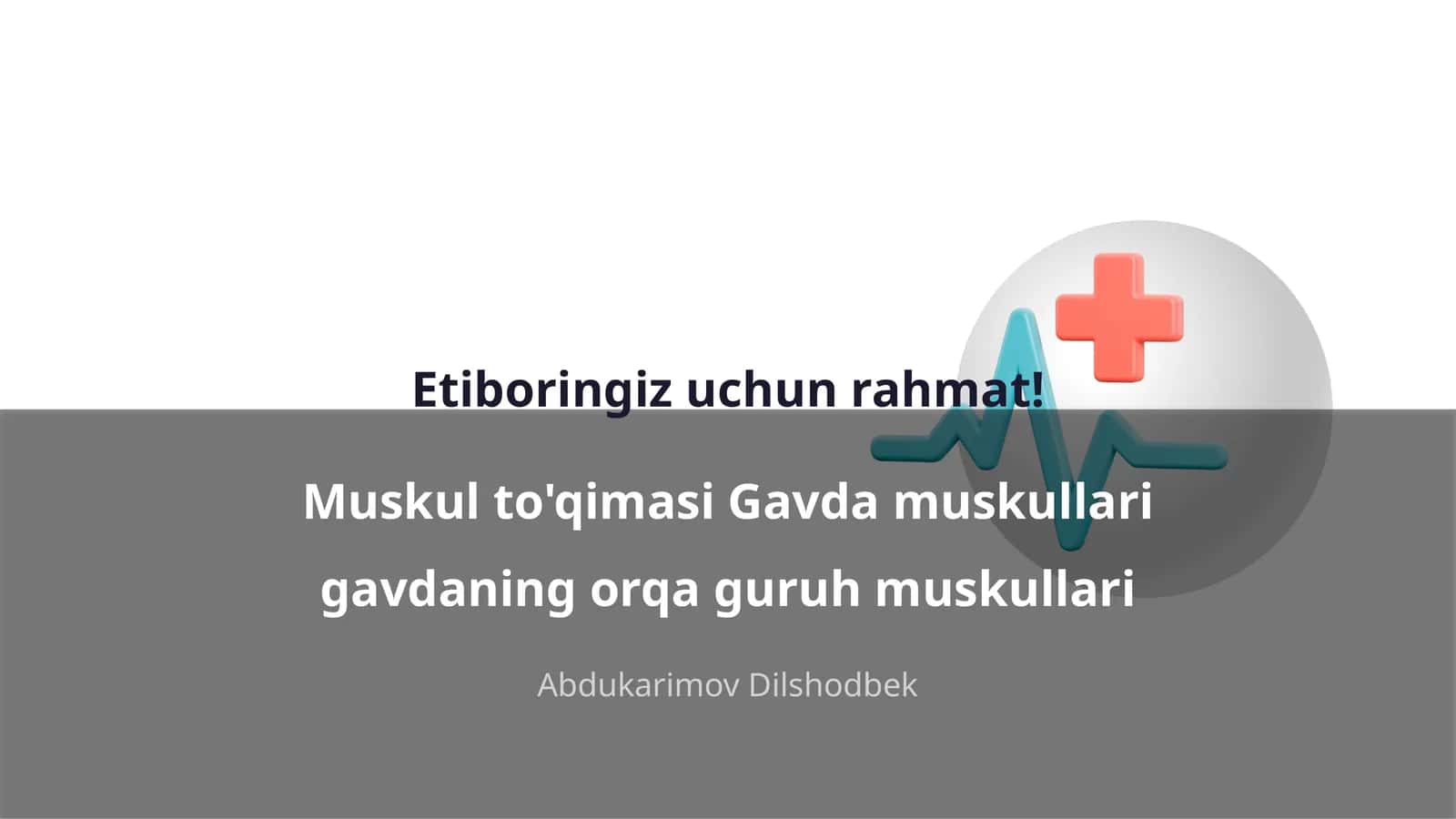 Muskul to'qimasi Gavda muskullari gavdaning orqa guruh muskullari