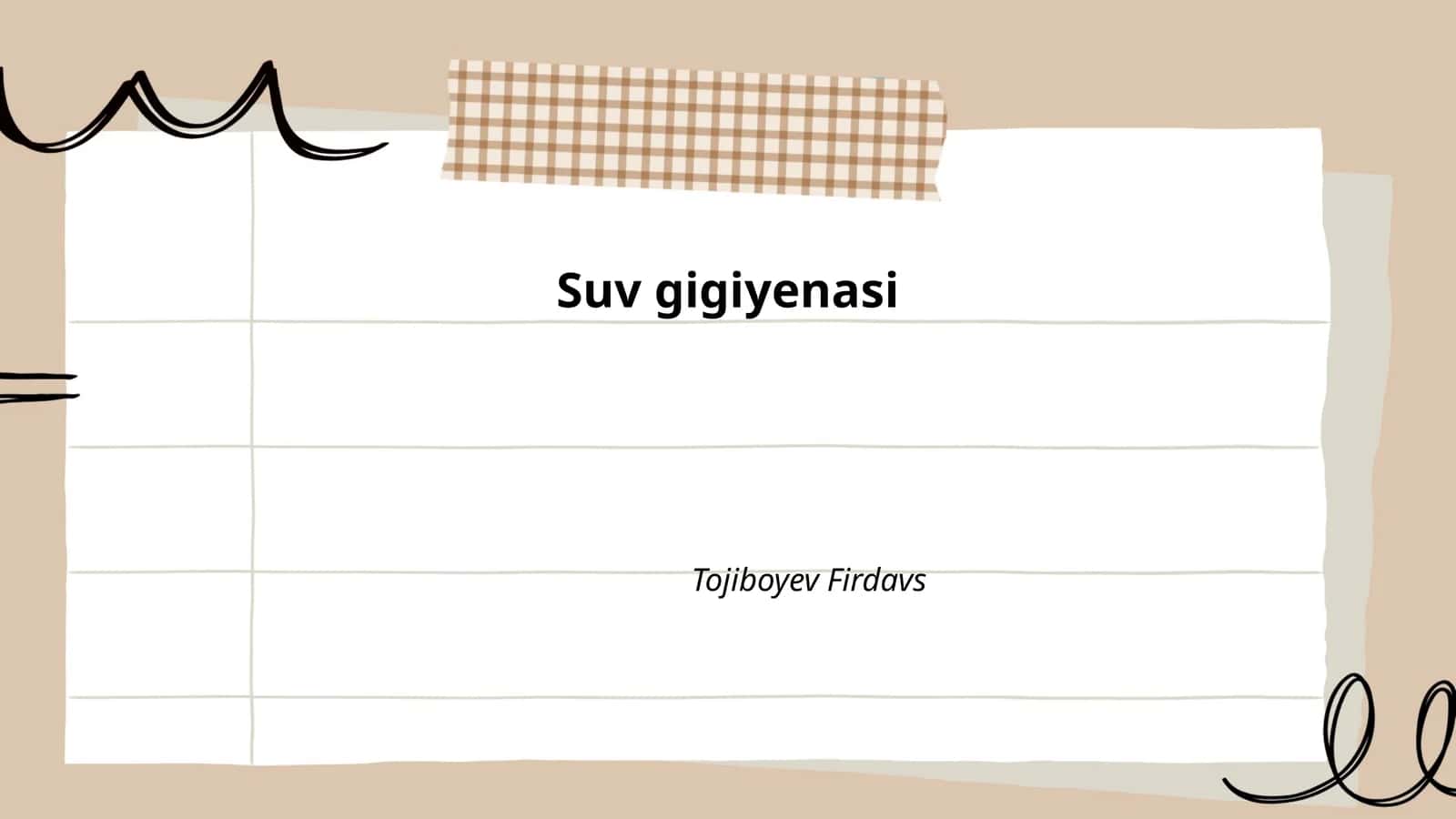 Suv gigiyenasi