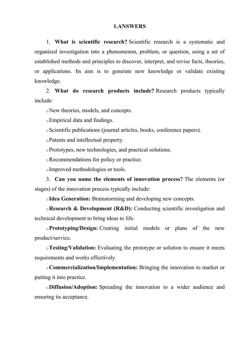 Scientific Research Products