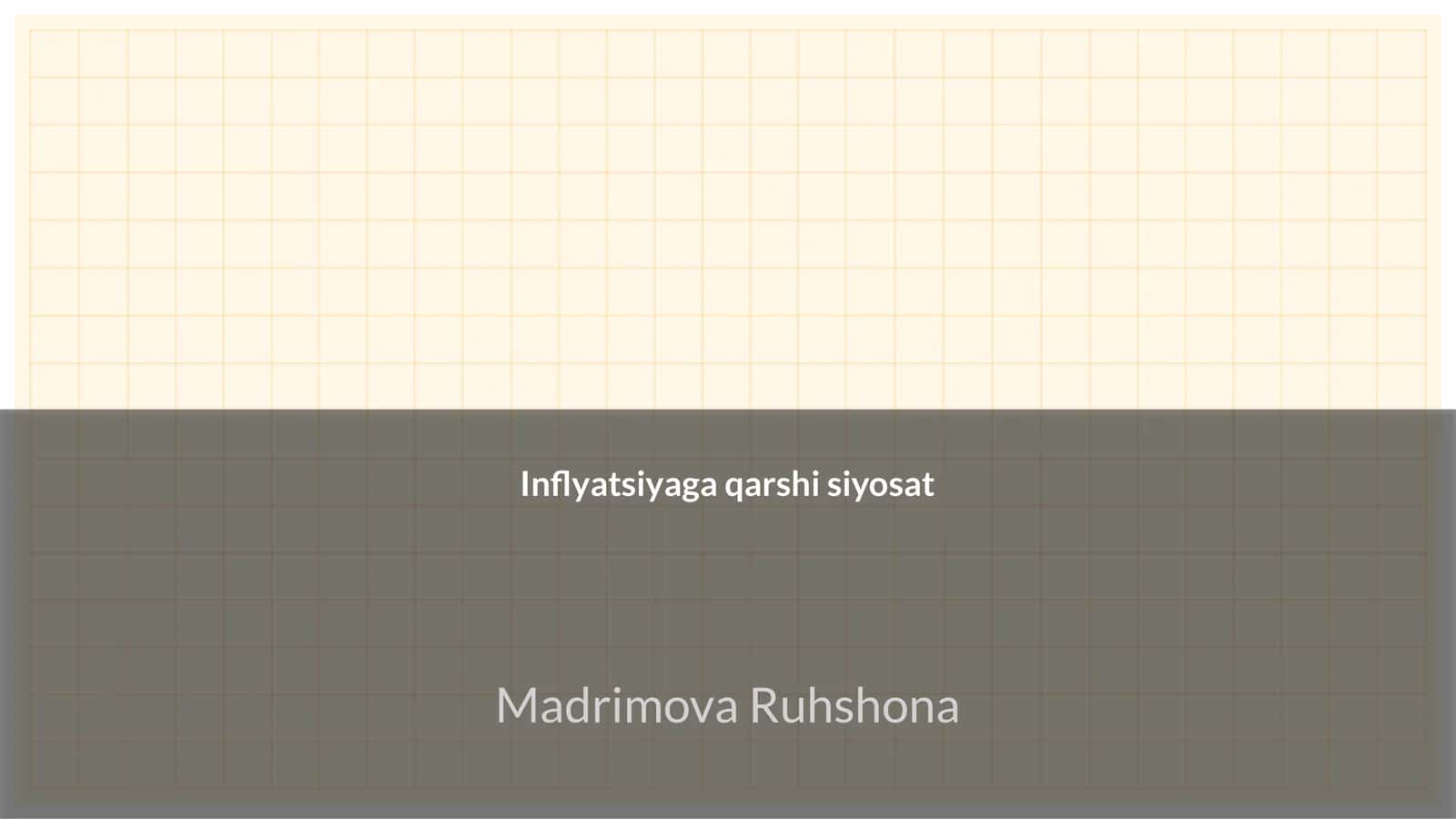 Inflyatsiyaga qarshi siyosat